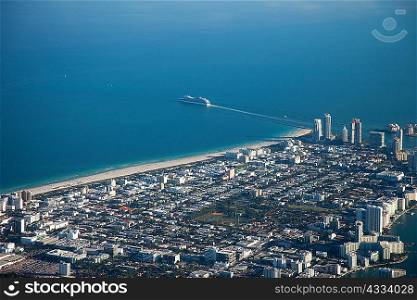Aerial view of downtown Miami