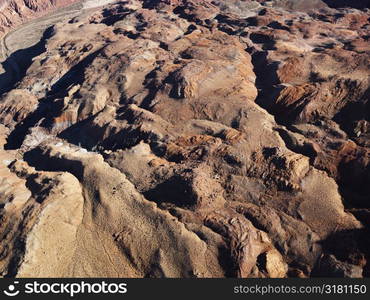 Aerial view of Grand Canyon National Park in Arizona, USA.