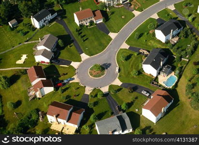 Aerial view of housing in Maryland