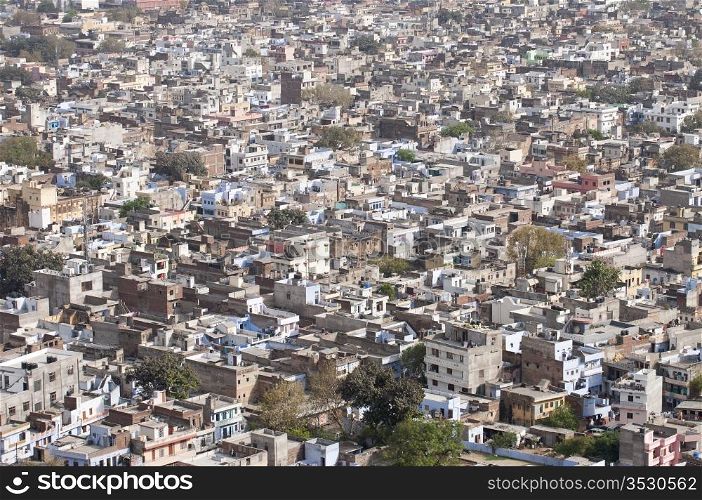 Aerial view of Jaipur, Rajastan in India