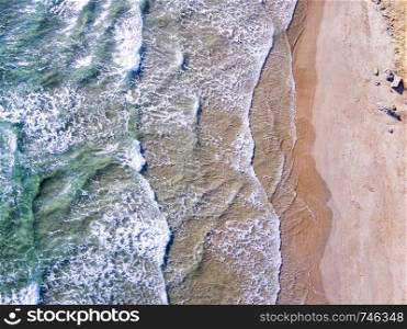 Aerial view of mediterranean coast at Costa Brava, Spain