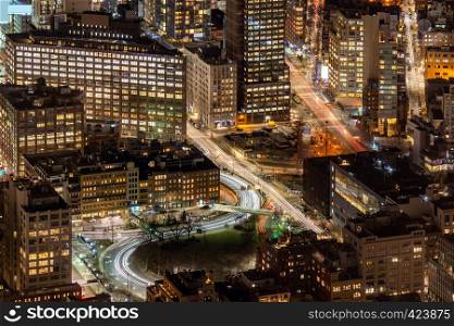 Aerial view of New York midtown, NY USA