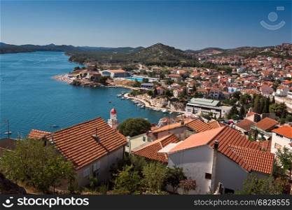 Aerial View of Sibenik on Summer Day, Croatia