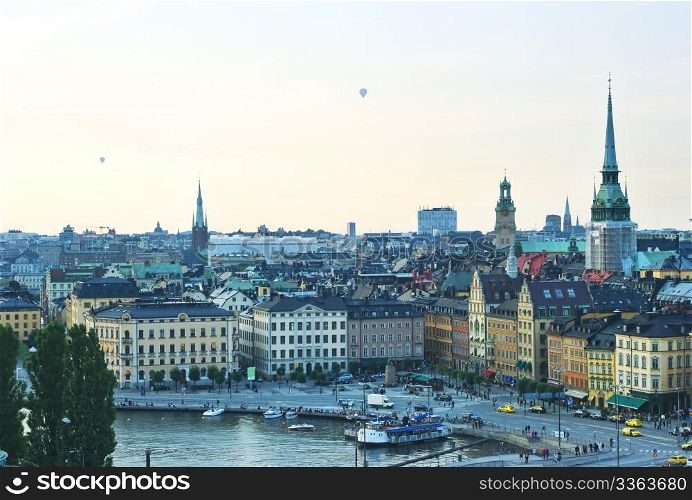 Aerial view of Stockholm, Sweden