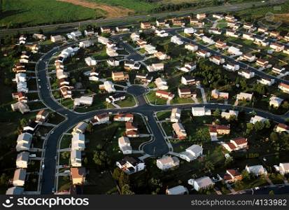 Aerial view of Suburban housing in Maryland