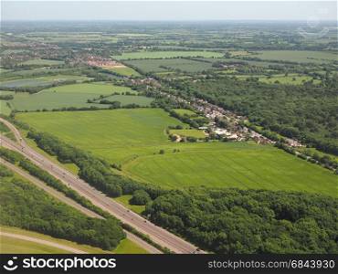 Aerial view of Takeley. Aerial view of Takeley, Essex, England, UK