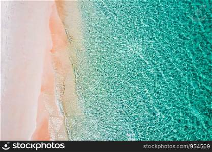 Aerial View of the beach in Boulder Island, Myanmar