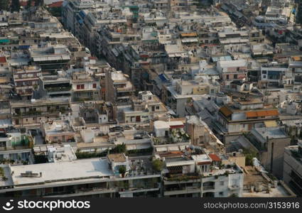 Aerial view of the city Athens, Greece