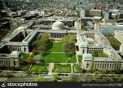 Aerial view of the Mass. Institute of Technology , Cambridge, MA