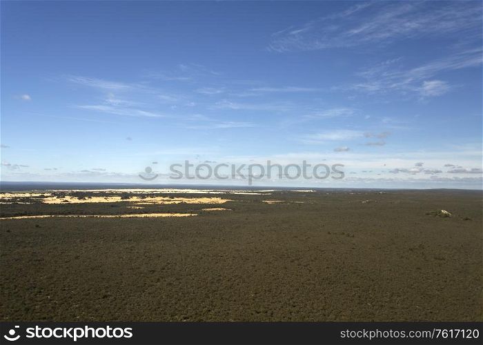 Aerial view of The Pinnacles Desert in Western Australia