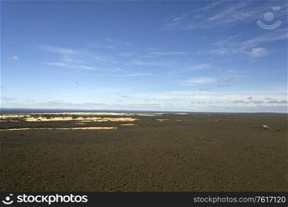 Aerial view of The Pinnacles Desert in Western Australia