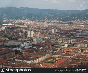 Aerial view of Turin. Aerial view of the city centre of Turin, Italy