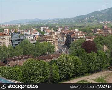 Aerial view of Turin. Aerial view of the city of Turin in Piedmont Italy