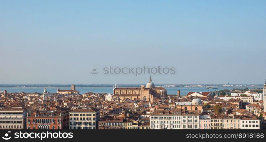 Aerial view of Venice. Aerial view of the city of Venice of Venice, Italy