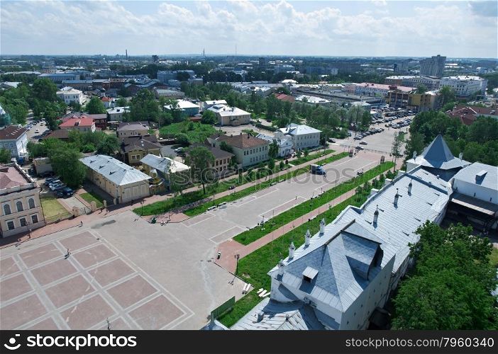 Aerial view Vologda, RUSSIA