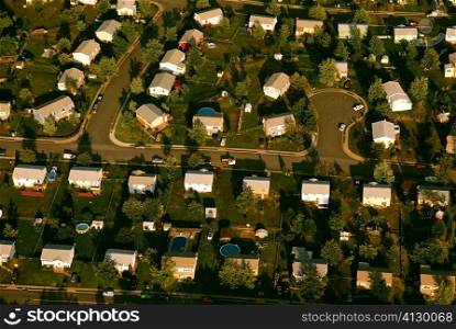 Aerial views of Dale City Community in Northern Virginia