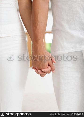 Affectionate Couple Holding Hands