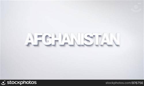 Afghanistan, text design. calligraphy. Typography poster. Usable as Wallpaper background
