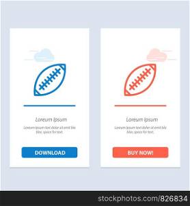 Afl, Australia, Football, Rugby, Rugby Ball, Sport, Sydney Blue and Red Download and Buy Now web Widget Card Template
