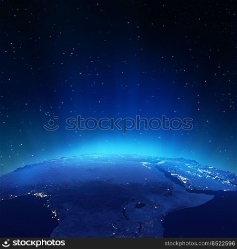 Africa 3d rendering planet. Africa. Elements of this image furnished by NASA 3d rendering. Africa 3d rendering planet