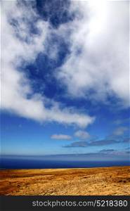 africa view from the mountain line in lanzarote spain