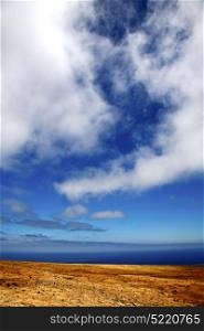 africa view from the mountain line in lanzarote spain