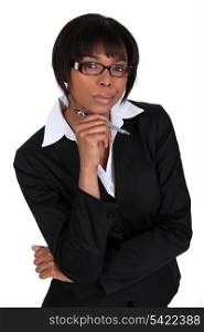 African American businesswoman.