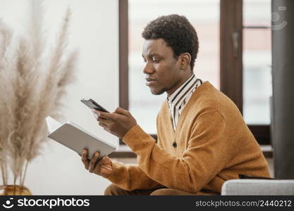 african american man working from home 3