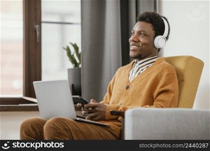 african american man working from home 4