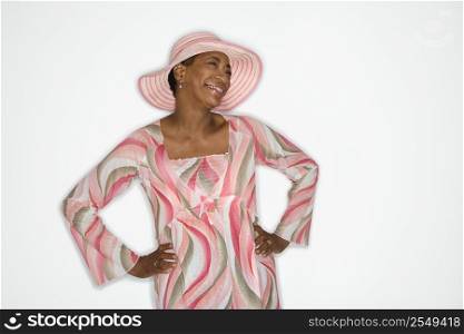 African American mature adult female portrait.