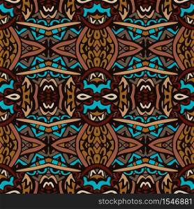 African art Ethnic geometric print.Tribal vintage abstract seamless pattern ornamental boho style. Vector seamless pattern african art batik ikat. Ethnic ptint vintage design.