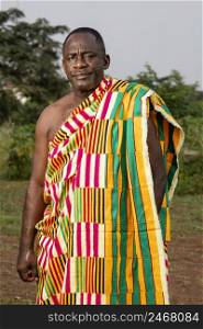 african senior man with traditional clothes 3