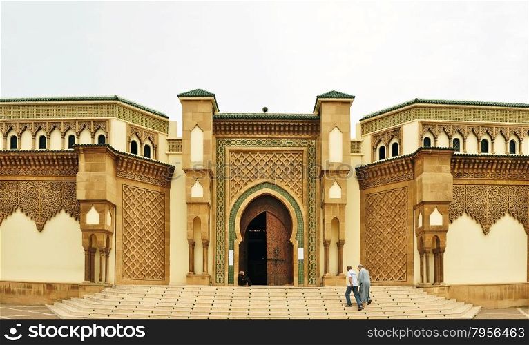 agadir city morocco Mohammed V Mosque entrance landmark architecture