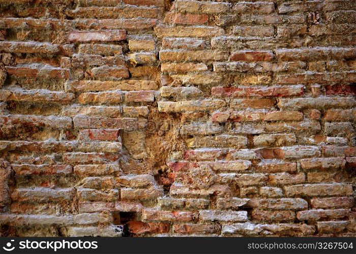 aged bricks brown background wall pattern texture