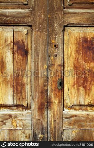 aged golden weathered wooden door retro vintage