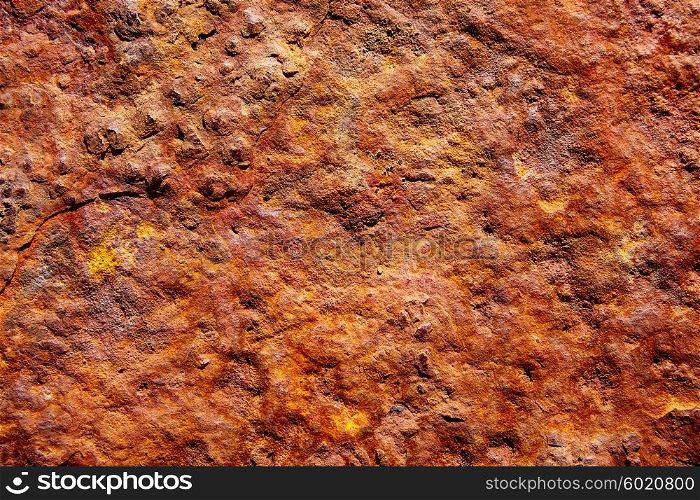Aged rusted iron steel texture background in Canary Islands