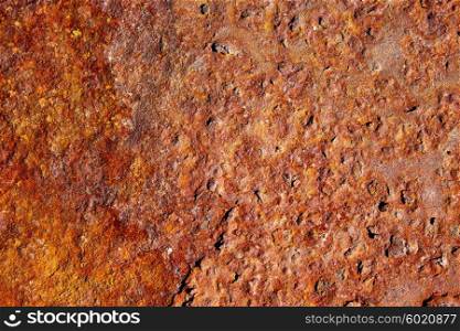 Aged rusted iron steel texture background in Canary Islands