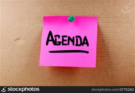 Agenda Concept