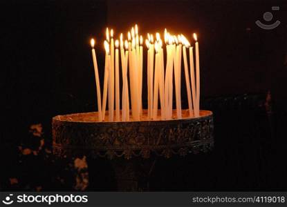 Agia Anastasia, Monastery, Candles, Orthodox, Thessaloniki, Greece
