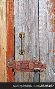 aging wooden door