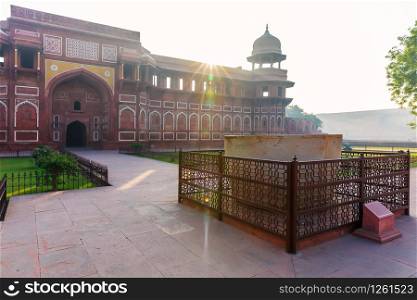 Agra Fort, Bathtub of Jahangir, Uttar Pradesh in India.. Agra Fort, Bathtub of Jahangir, Uttar Pradesh, India