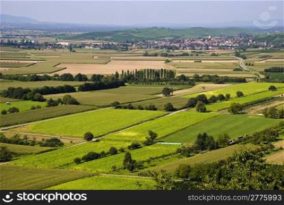 Agricultural landscape full of fields, Baden-Wurttemberg, Germany