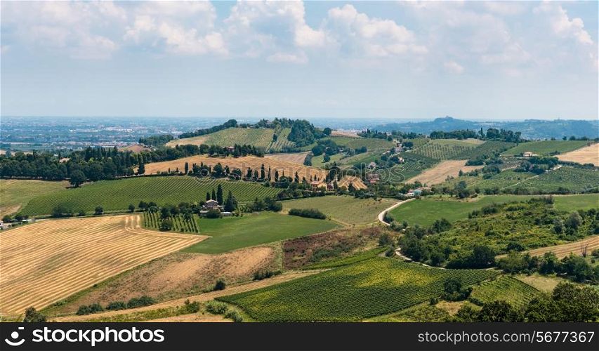 Agricultural landscape in Tuscany Italian