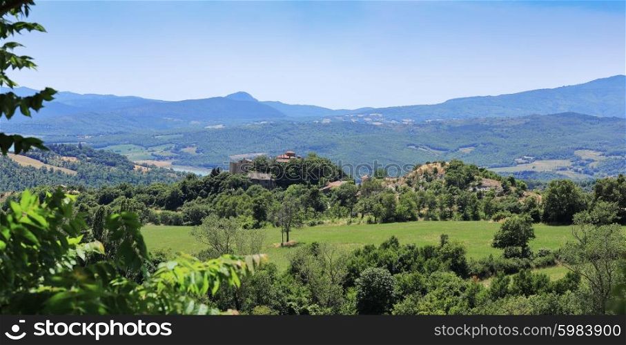 Agricultural landscape in Tuscany Italy