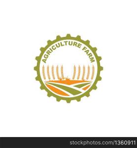 agriculture farm icon logo vector design