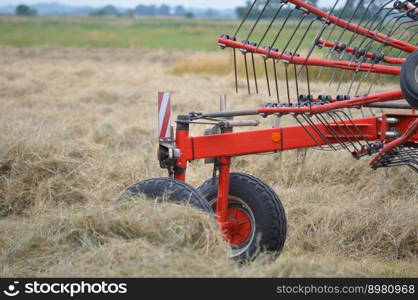 agriculture hay tedder dried grass