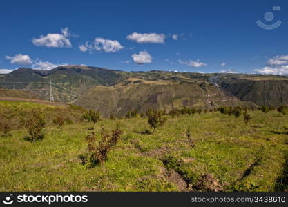 Agriculture in the Andean highlands in Ecuador