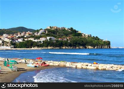 Agropoli, pearl of the Cilento, seen from the seafront