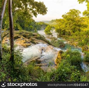 Agua Azul waterfall near Palenque in Chiapas, Mexico