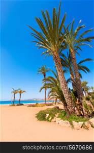 Aguilas beach Murcia Poniente bay at Mediterranean sea of Spain
